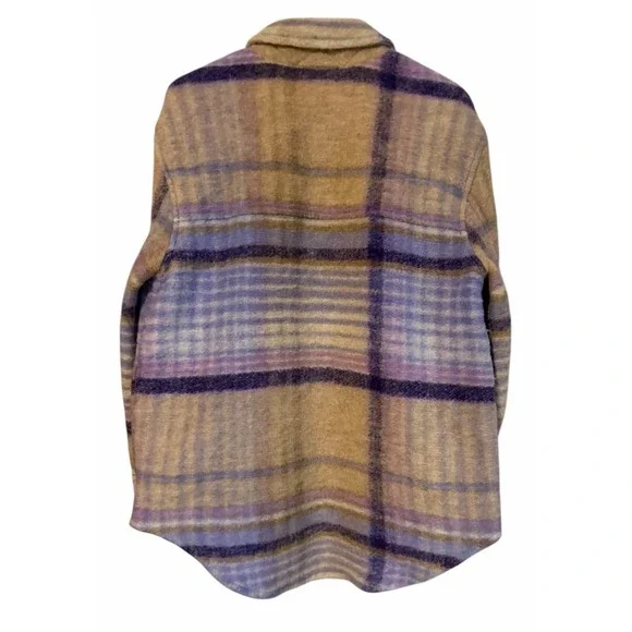 Wilfred Free Aritzia The Ganna Shirt Jacket Elaine Violet Purple Women's Size M - Picture 2 of 13